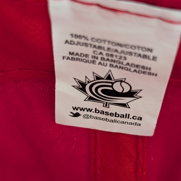 Team Canada World Baseball Championship Baseball Cap Hat - Picture 3 of 3